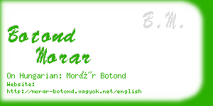 botond morar business card